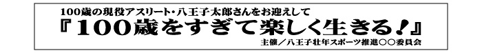 例 3） ３行の横断幕